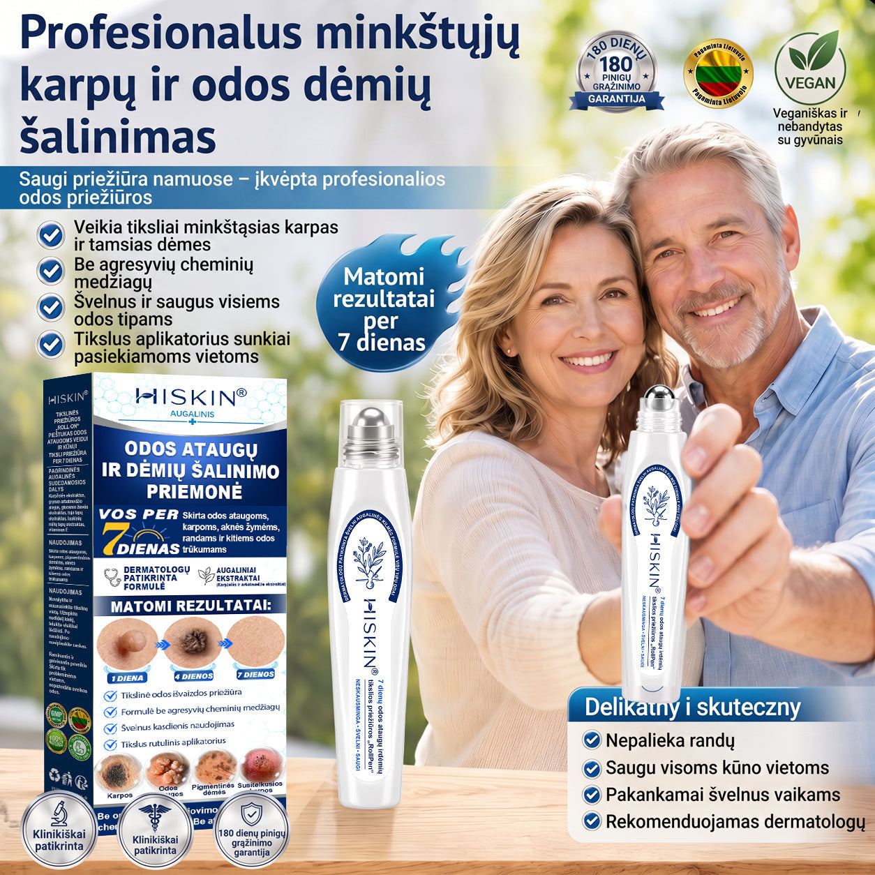 ✅✨𝐎𝐟𝐢𝐜𝐢𝐚𝐥𝐢 𝐩𝐫𝐞𝐤ė𝐬 ž𝐞𝐧𝐤𝐥𝐨 𝐩𝐚𝐫𝐝𝐮𝐨𝐭𝐮𝐯ė Hiskin® 𝟕 𝐝𝐚𝐲 𝐊𝐚𝐫𝐩𝐮𝐜𝐢𝐮 𝐢𝐫 𝐝𝐞𝐦𝐢𝐲 𝐯𝐚𝐥𝐢𝐤𝐥𝐢𝐬(Neskausmingas, be pėdsakų rutulinis rutulinis) 🚀