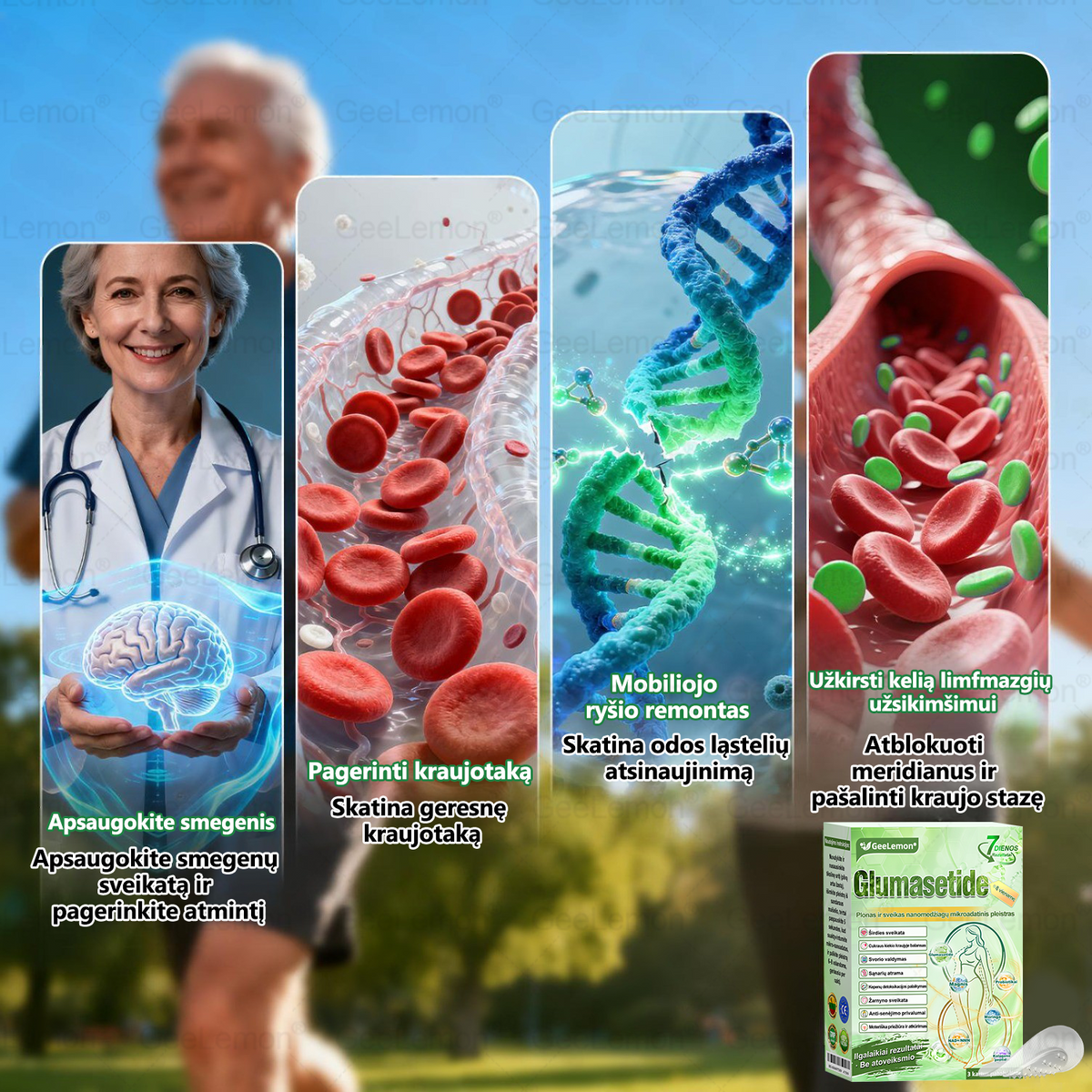 Rekomenduojama Santaros klinikų · 👩‍⚕️ Oficiali „Eurovaistinė“ vaistinė🎁 𝐆𝐞𝑒𝐿𝑒𝐦𝐨𝐧® 𝐆𝐥𝐮𝐦𝐚𝐬𝐞𝐭𝐢𝐝𝐞 8 viename Liekninantis ir sveikatinantis nano pleistras su mikroadatomis 🇱🇹 (Tik kartą per dieną, matomi pokyčiai jau per 7 dienas)  ✅