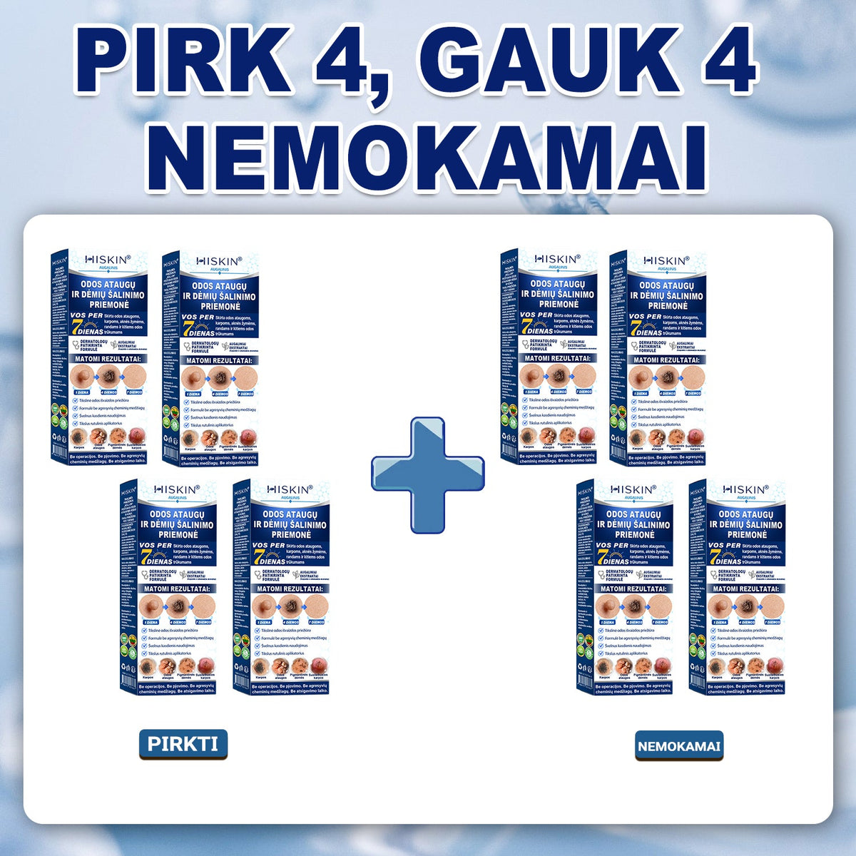 ✅✨𝐎𝐟𝐢𝐜𝐢𝐚𝐥𝐢 𝐩𝐫𝐞𝐤ė𝐬 ž𝐞𝐧𝐤𝐥𝐨 𝐩𝐚𝐫𝐝𝐮𝐨𝐭𝐮𝐯ė Hiskin® 𝟕 𝐝𝐚𝐲 𝐊𝐚𝐫𝐩𝐮𝐜𝐢𝐮 𝐢𝐫 𝐝𝐞𝐦𝐢𝐲 𝐯𝐚𝐥𝐢𝐤𝐥𝐢𝐬(Neskausmingas, be pėdsakų rutulinis rutulinis) 🚀